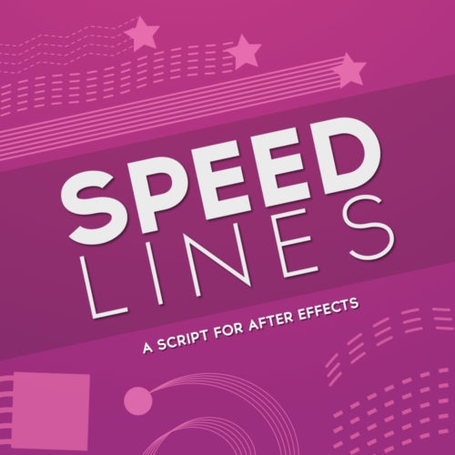 Speed Lines Script for After Effects was founded by Adrian Thompson.